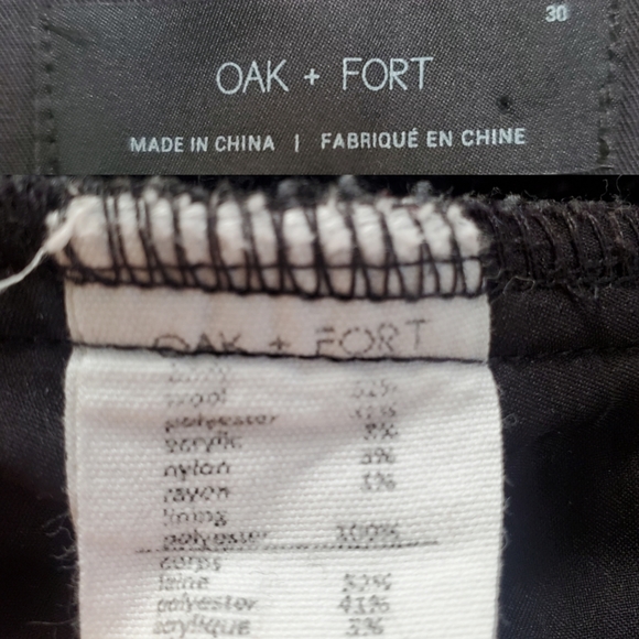 Oak+Fort Wool Blend Trousers - Picture 4 of 4